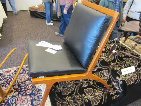 lounge Chair Lounge Chair Kitty Scharl of Voorheesville, NY Mahogony Oil, Poly