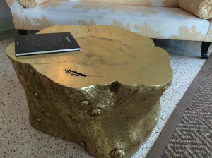 ...and here is a gold leafed stump.